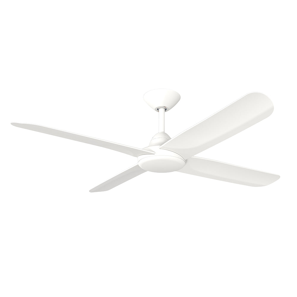 X-Over DC Ceiling Fan 52" 4 Blades Matt White With Wall Control